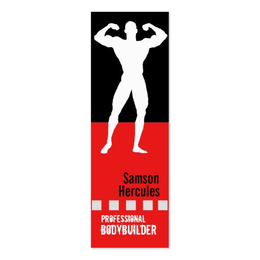 Pro Bodybuilder Business Card (front side)