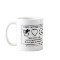Pro Breastfeeding Care Instructions Mug