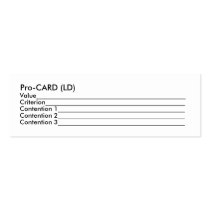 Pro-CARD (LD) Business Card
