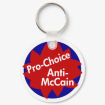 Pro-Choice, Anti-McCain Key Chain keychains by irregulargoods Pro-Choice, Anti-McCain Key Chain keychains