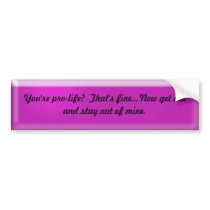 pro-choice bumper stickers