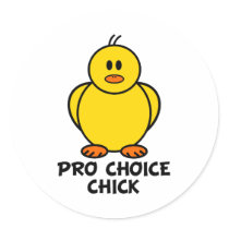 Pro Choice Chick stickers