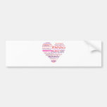 Pro Choice Heart Bumper Stickers