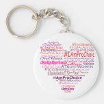 Pro Choice Heart Keychains
