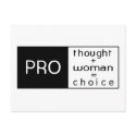 Pro Choice Postcard by slagathor Pro Choice Postcard