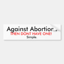 Pro-Choice Sticker Bumper Stickers