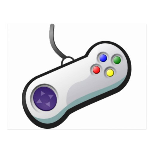Pro Gamer, Video Game Controller Post Card