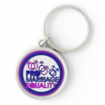 Pro gay marriage keychain