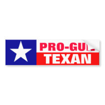 Pro-Gun Texan Bumper Stickers