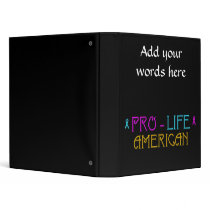 Pro-Life American Binder