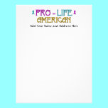 Pro-Life American letterhead