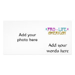 Pro-Life American Personalized Photo Card