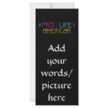 Pro-Life American Full Color Rack Card
