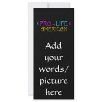 Pro-Life American Full Color Rack Card