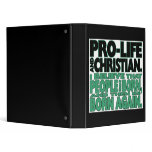 "Pro-Life and Christian" Binder