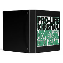 "Pro-Life and Christian" Binder