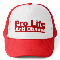 Pro Life Anti Obama Hats