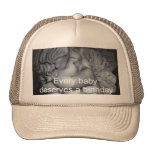 Pro-life Baby Angel Tan and Black Hat