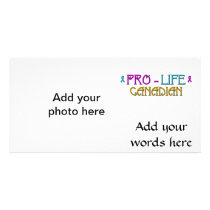 PRO-LIFE CANADIAN PHOTO GREETING CARD