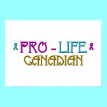 PRO-LIFE CANADIAN posters