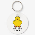 Pro Life Chick keychains by chicktshirts8 Pro Life Chick keychains
