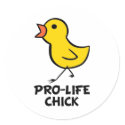 Pro-Life Chick Sticker by chicktshirts8 Pro-Life Chick Sticker