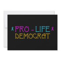 Pro-Life Democrat Personalized Announcement