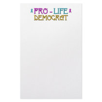 Pro-Life Democrat Custom Stationery