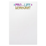 Pro-Life Democrat Custom Stationery