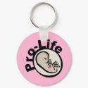 Pro-Life Fetus Design keychains