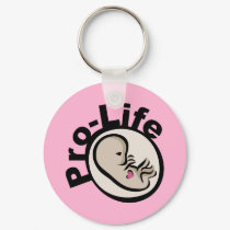 Pro-Life Fetus Design keychains by ProLifeGear Pro-Life Fetus Design keychains
