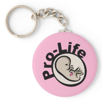 Pro-Life Fetus Design keychain