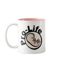 Pro-Life Fetus Design Coffee Mugs