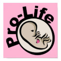 Pro-Life Fetus Design posters