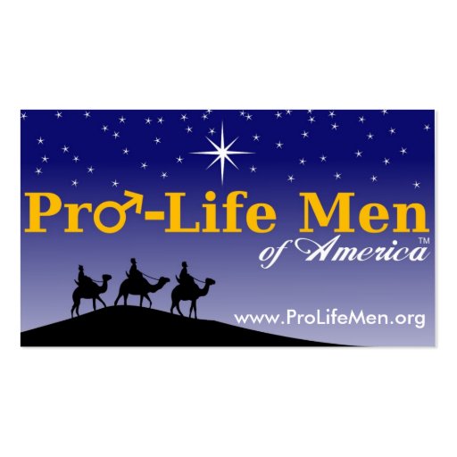pro_life_men_highres, www.ProLifeMen.org Business Card