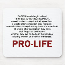 Pro-Life Mouse Pad