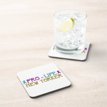 Pro-Life New Yorker Drink Coaster