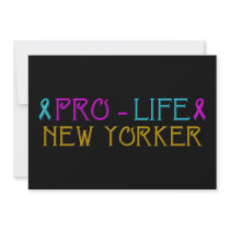 Pro-Life New Yorker Personalized Invite