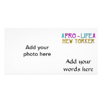Pro-Life New Yorker Custom Photo Card