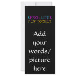 Pro-Life New Yorker Custom Rack Card