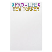 Pro-Life New Yorker Stationery