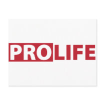 Pro Life postcards