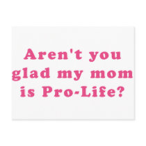 Pro Life postcards