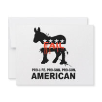 Pro-life. Pro-God. Pro-Gun American Announcement