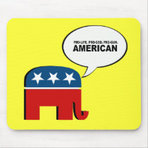 Pro-life. Pro-God. Pro-Gun American Mousepad
