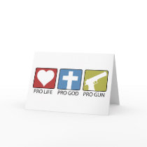 Pro Life, Pro God, Pro Gun Card