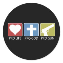 Pro Life, Pro God, Pro Gun stickers by AmericanElephant Pro Life, Pro God, Pro Gun stickers
