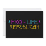 Pro-Life Republican Custom Invitations