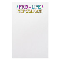 Pro-Life Republican Customized Stationery