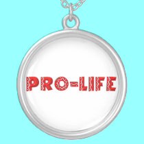 Pro-Life Sterling Silver Necklace #2 by Artists4God Pro-Life Sterling Silver Necklace #2